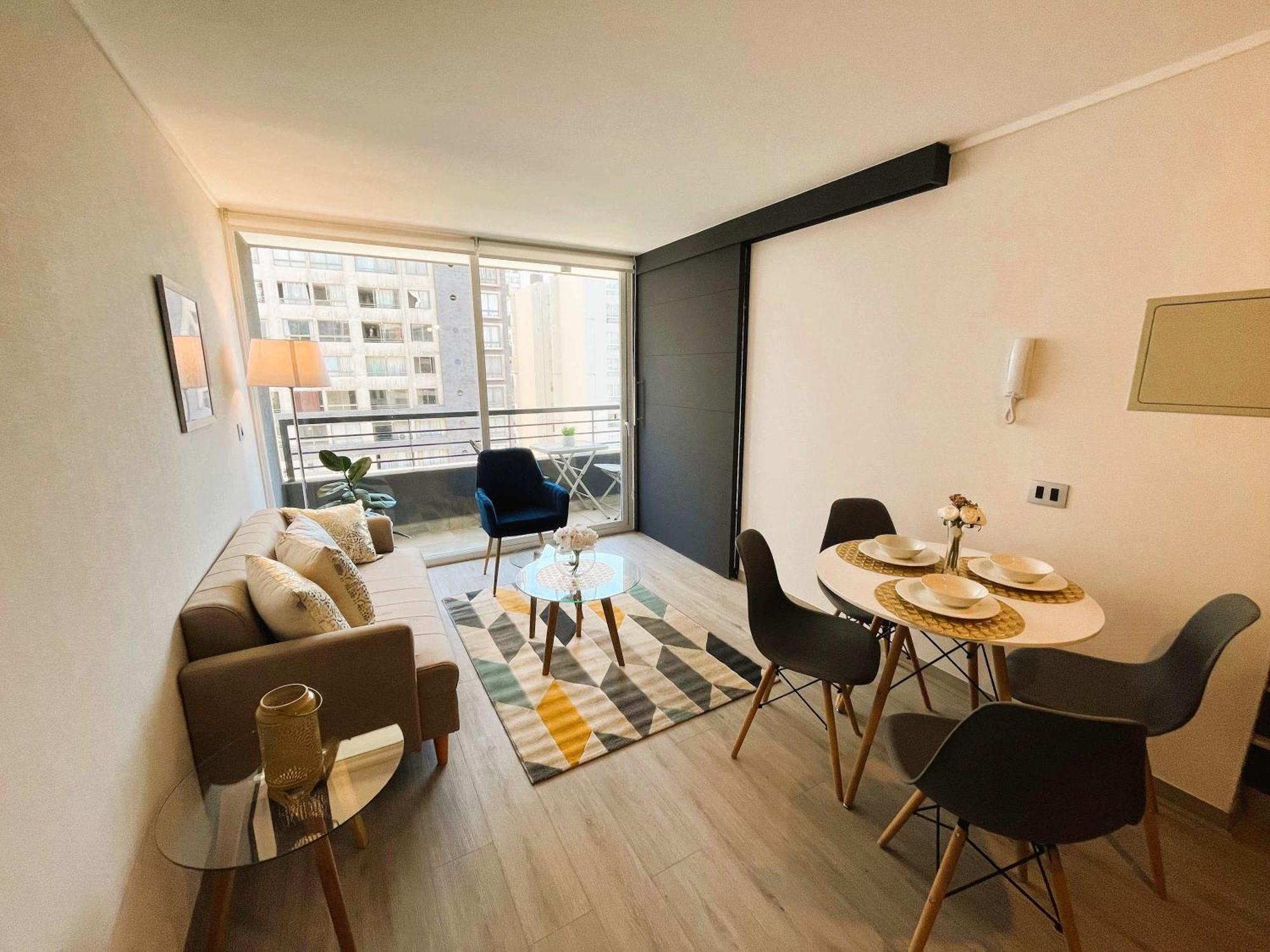 Apartamento Hom I Confortable 1d1b 2pax Santiago